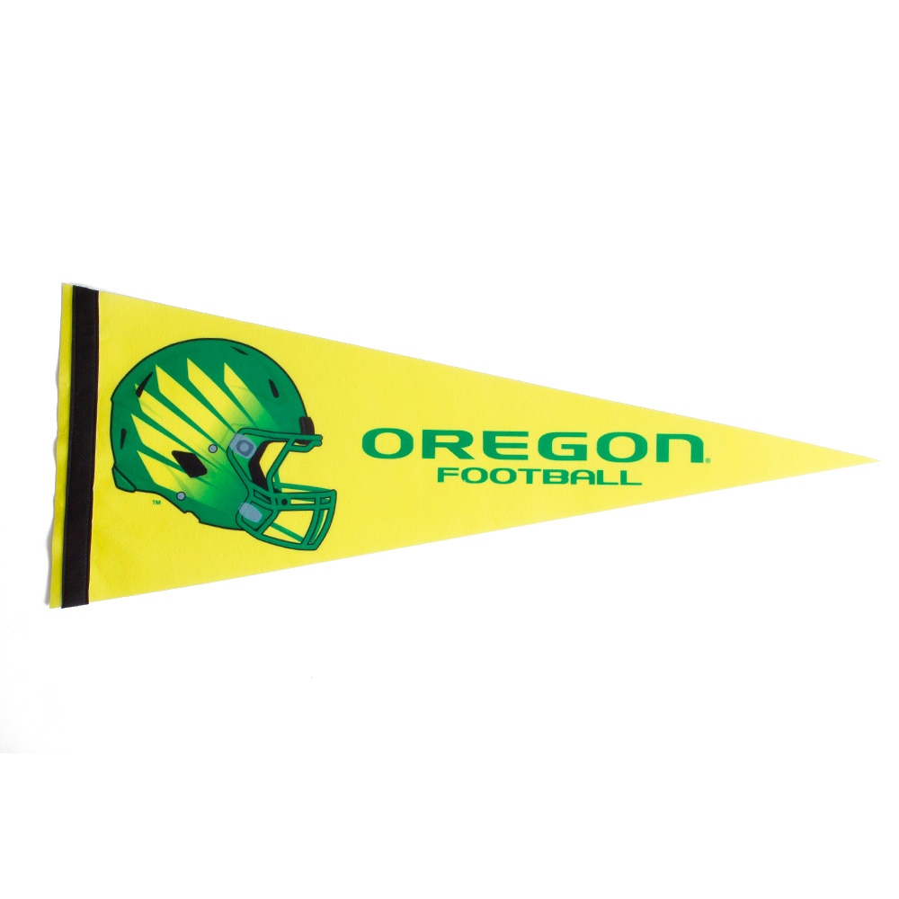 Oregon, Sewing Concepts, Yellow, Pennants, Home & Auto, 12"x30", Football, Helmet Wings, Oregon Football, 749041
